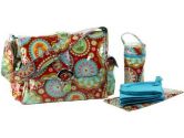 Kalencom Gypsy Laminated Diaper Bag - Paisley Red (Unknown: 088161351094)