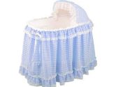 Gingham Bassinet Set - Color: Light Blue (Baby Doll: 009243059929)