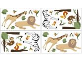 Jungle Adventure Wall Decal Stickers by Sweet Jojo Designs - Set of 4 Sheets (Sweet Jojo Designs: 846480009924)