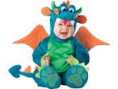 Lil Characters Unisex-baby Infant Dragon Costume, Large, 18 Months, 2T, Teal/Green (Incharacter: 843269017453)