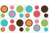 Deco Dot Wall Decal Stickers by Sweet Jojo Designs - Set of 4 Sheets (Sweet Jojo Designs: 846480009801)