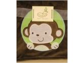 2 Ply Blanket Crib Throw Brown Monkey (Pem America: 780231684551)