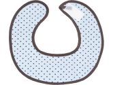 Kushies B248-A05 Terry Chin Bib, Blue Dots, Newborn (Kushies: 064408602556)