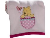 Pooh Spring Friends Embroidered Boa Blanket (Kids Line: 789887310302)