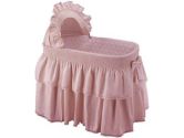 Paradise Rainbow Pink Bassinet Liner/Skirt and Hood - Size: 13x29 (Baby Doll: 009243044277)