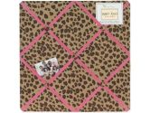 Cheetah Girl Pink and Brown Fabric Memory/Memo Photo Bulletin Board by Sweet Jojo Designs (Sweet Jojo Designs: 846480007265)