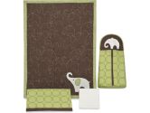 Carter's Green Elephant 4-Piece Crib Bedding Set, 4-Pack (Carter's: 789887511556)