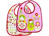 SugarBooger by Ore' Mini Bib Gift, Set of 2, Matryoshka Doll (SugarBooger by Ore': 732389021603)