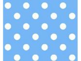 SheetWorld Fitted Oval Crib Sheet (Stokke Sleepi) - Primary Polka Dots Blue Woven - Made In USA - 26 inches x 47 inches (66 cm x 119.4 cm) (sheetworld: 677726402304)