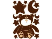 Brown Teddy Bear Wall Decals Stickers (Presto Wall Decals: 850013002771)