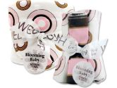 Trend Lab 21045 Bouquet Set - Bubblegum - Hooded Towel & Wash Cloth (Trend Lab: 846216018800)