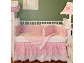 Versailles Pink 4 Piece Crib Bedding Set by HooHobbers (Hoohobbers: 021671001349)