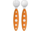 Boon ModWare Toddler Food Utensil - Orange/White (Boon: 628586256378)