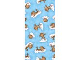 SheetWorld Fitted Crib / Toddler Sheet - Monkeys Blue - Made In USA - 28 inches x 52 inches (71.1 cm x 132.1 cm) (sheetworld: 658129701324)
