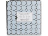 SwaddleDesigns Ultimate Receiving Blanket - Pastel Blue with Brown Mod Circles (SwaddleDesigns: 710434175075)