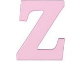 8-Inch Wall Hanging Wood Letter Z Pink (KidKraft: 706943997260)