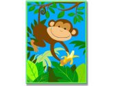 The Kids Room It's A Jungle Out There Wall Plaque, Monkey (The Kids Room by Stupell: 049182013040)