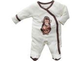 Janey Baby Footie - 0-3 Months - Chimp (Babysoy: 814961019281)