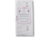 SwaddleDesigns Marquisette Swaddling Blanket - Sailboats - Pink & Mocha (SwaddleDesigns: 710434176645)