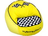 Newco Kids 60019 Race Car Bean Chair Yellow (Newco Kids: 658129600191)