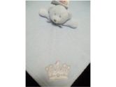 Blankets and Beyond Nunu Blue Bear Prince Crown Plush Lovey Blanket (Blankets and Beyond: 870576011157)