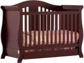 Stork Craft 04587-224 Vittoria 3-In-1 Fixed Side Convertible Crib (Cherry) (Stork Craft: 056927084210)