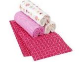 Carters Wrap Me Up Receiving Blanket, 4 Pack, Magenta (Disney: 789887506156)