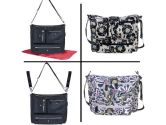 Amy Michelle Chic Black Iris Crossbody Organized Designer Diaper Bag (Amy Michelle: 133588613239)