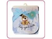 Embroidered Fleece Baby Blanket: Dog-Gone Cute (Blue) (Kristen Hanah: 815177013247)