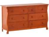 Stork Craft 03586-10C Carrara 6 Drawer Dresser (Cognac) (Stork Craft: 056927085286)