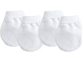 Kushies A360-WHT 2 Pack No Scratch Mittens, White (Kushies: 064408603782)