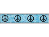 Turquoise Groovy Peace Sign Tie Dye Baby, Kids and Teens Wall Paper Border (Sweet Jojo Designs: 846480008200)