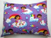 SheetWorld Crib / Toddler Baby Pillow Case - Percale Pillow Case - Rainbow Dora - Made In USA (sheetworld: 765573997293)