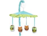 Turquoise and Lime Hooty Owl Musical Baby Crib Mobile by Sweet Jojo Designs (Sweet Jojo Designs: 846480019091)