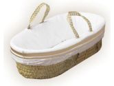 Colored Stripe Moses Basket - Color: Cream (Baby Doll: 009243060536)