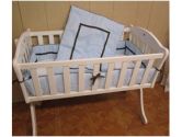 Friendship Cradle Bedding - Color: Blue Size: 18 x 36 (Baby Doll: 009243095934)