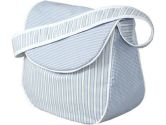 Hoohobbers Messenger Diaper Bag in Sherbet Blue, Ecru (Hoohobbers: 824878092024)