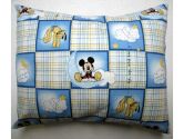 SheetWorld Twin Pillow Case - Percale Pillow Case - Mickey Mouse Squares - Made In USA (sheetworld: 334362000034)