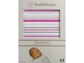 SwaddleDesigns Fitted Crib Sheet, Stripes, 1 Pack (SwaddleDesigns: 810284017607)