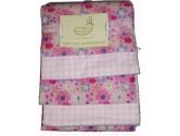 Beansprout 4 Pack Cotton Receiving Blankets Pink Flowers & Pink Check (Pem America: 783048918895)