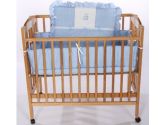 Teddy Bear Porta Crib Bedding - Color: Light Blue (Ababy: 009243094203)