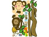 Wall Point Sticker: KRHS-SS-58219 - Monky Hanging Over Tree (Hyundae Sheet: 887736000371)