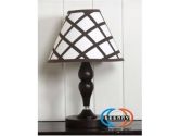 GEENNY CF-2066-L Blue Brown Diamond Lamp Shade ONLY without base (GEENNY: 813026012267)