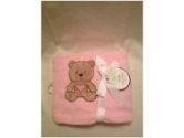 Pink Teddy Bear Baby Blanket (Baby Starters: 022253249326)