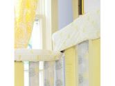 Go Mama Go Designs Wonder Bumpers Modern Nature Teething Guard, 30 x 6-Inch, Yellow/White (Go Mama Go Designs: 892000002326)