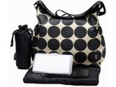 Classic Hobo Style Hobo Diaper Bag by OiOi - Sand Dot (OiOi: 813015014319)