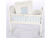 Baby Flower Cradle Bedding - Color: Blue Size: 18 (Baby Doll: 009243087465)