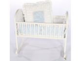 Baby Flower Cradle Bedding - Color: Blue Size: 18 (Baby Doll: 009243087465)