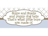 Rosenberry Rooms Snips and Snails and Puppy Dog Tails Canvas Reproduction (Rosenberry Rooms: 714429789636)