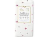 SwaddleDesigns Disney It's a Small World Hello Marquisette Swaddling Blanket, Suns and Lambs, Very Berry (SwaddleDesigns: 810284015825)